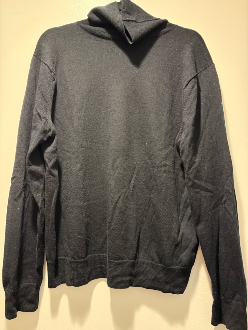J. Crew Men's Black Turtleneck Sweater Size L